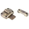 thumbnail image 3 of Hebilla de pestillo de cerradura de puerta corredera de aleación de Zinc para armario, accesorio de armario, cerradura de perno, tamaño L, bronce, 3 of 13