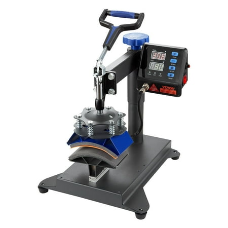 Heat Press Machine 15x15 Inch - 8-in-1 Sublimation Printer for T-Shirts, Hats, Mugs (Blue)