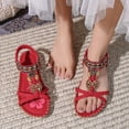 thumbnail image 5 of YOUYEDIAN Womens Orthopedic Sandals Non Slip Slip on Arch Support Flat Wedge Sandals Lightweight Beach Slippers 2026 Beach Vacation Orthopedic Shoes (Red), 5 of 9