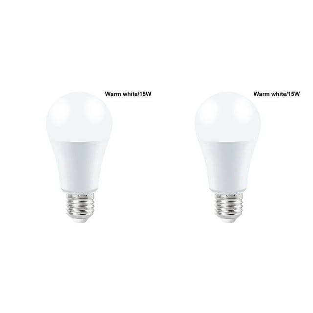 Justharion 220V E27 Smart Control Lamp Led RGB Light Dimmable 5W 10W 15W LED Lampada warm white 15W 2Set