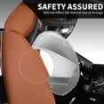 thumbnail image 3 of FLORICH Universal Fit Full Set Car Seat Cover for Most Cars Trucks SUV, Comfortable Luxury Leather Automotive Seat Covers - Breathable Waterproof, Brown & Black, 3 of 8