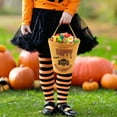 thumbnail image 4 of RKSTN Seau d'Halloween, Sac Réutilisable « Trick or Treat » Sacs de Bonbons en Toile Polyvalents Portables Pliables Réutilisables Goody Seau - Articles et Souvenirs pour Fêtes, 4 of 5