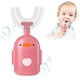 thumbnail image 3 of Niños Cepillo de Dientes en forma de U Blanqueamiento Masaje Dientes Cepillo 6-12 años Antigua Mango de dibujos animados Portátil Hogar Niño Niño Matee Limpio Pink seitruly HA009744-02, 3 of 6