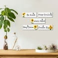 thumbnail image 5 of Sunflower Alphabet Wall Sticker Waterproof Self-adhesive Wallpaper Decals Sunflower Wall Decoration Inspirational Quote Sticker, Removable Wall Stickers 5pcs/set, 5 of 6