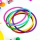 thumbnail image 2 of 24 aros de plástico para lanzar, juego de lanzamiento de aros para niños, para jardín de infantes, patio, juegos al aire libre (color aleatorio), 2 of 5
