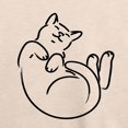 thumbnail image 3 of Instant Message - Cat Mom - Comfy Belly Rubs - Women's Lightweight French Terry Long Sleeve Shirt, 3 of 6