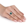 thumbnail image 6 of Everly Women's Created Emerald 10k White Gold Ring, 6 of 8