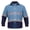 Light Blue / Navy Blue, variant on High Visibility Hi Vis Reflective Safety Fluorescent Neon Work Shirts (Large, Bright Yellow/Navy Blue)