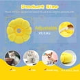 thumbnail image 6 of Manunclaims Cat Recovery Collar - Cute Pineapple Neck Cat Cones After Surgery, Adjustable Cat E Collar, Surgery Recovery Elizabethan Collars for Kitten and Cats, E-Collar, Sunflower Shape, 6 of 8