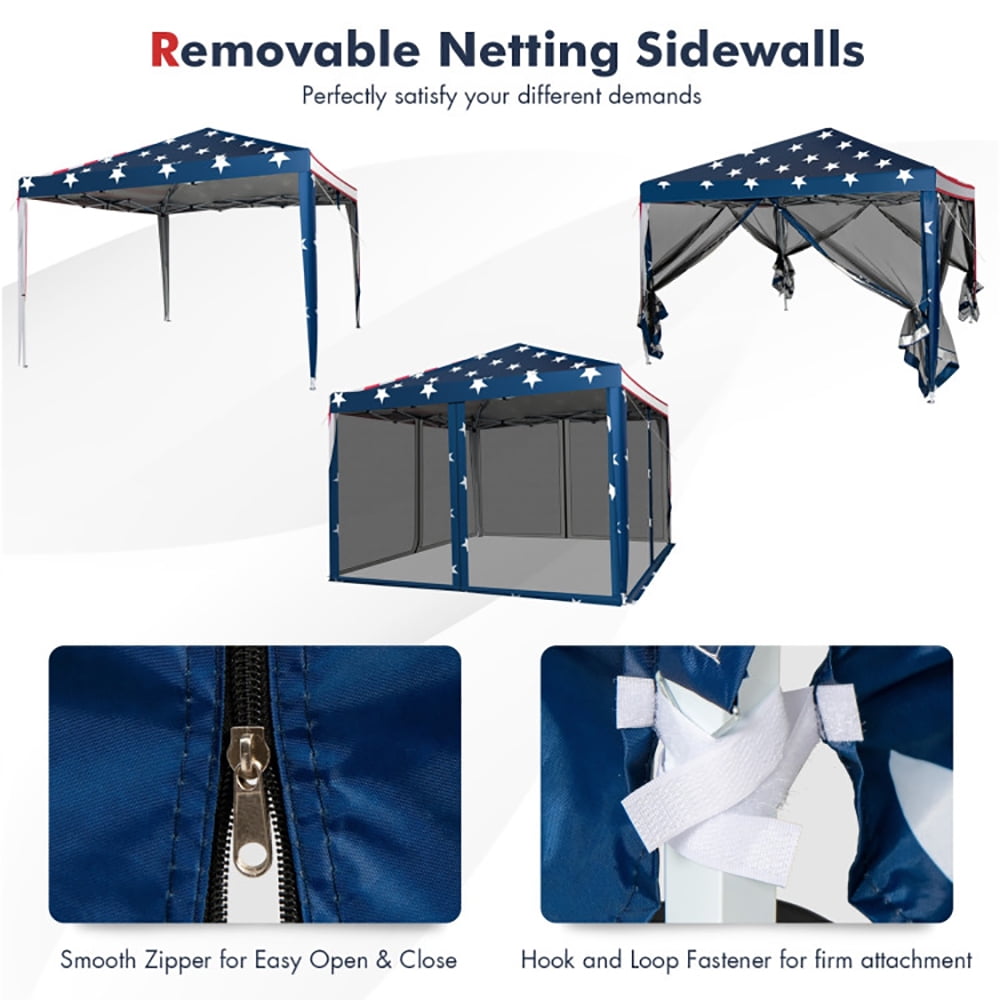 Aimee Lii 10 x 10 Feet Pop-up Canopy Tent Gazebo Canopy for Outdoor, Gazebo Tent for Party Wedding BBQ Events Aimee Lii 10 x 10 Feet Pop-up Canopy Tent Gazebo Canopy for Outdoor, Gazebo Tent for Party Wedding BBQ Events