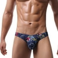 thumbnail image 4 of Calzoncillos de cintura baja con estampado transpirable, cómodos, informales, sexys, a la moda para hombres Pompotops qyievc4627, 4 of 6