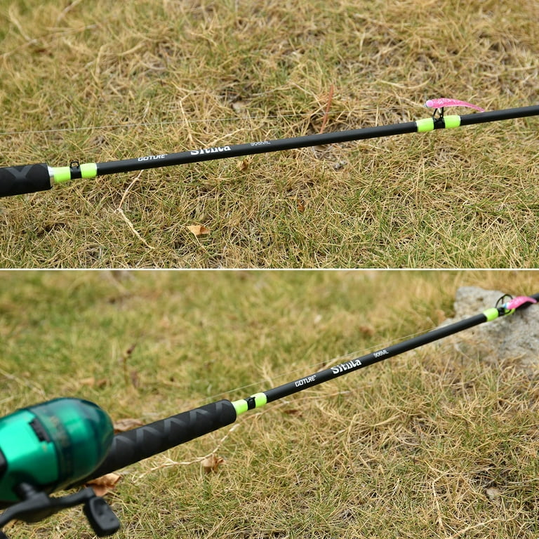 Goture Fishing Rod Trout Rods Crappie Rods Ultra Light Spinning Fishing Rod  with Comfortable EVA Grip for Freshwater Crappie Trout 10ft12ft