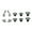 gray color, variant on 10Pcs Thumbstick Grip Joystick Analog for Game Controller Thumb Grip with Back Paddle Replacement Thumb Sticks