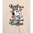 thumbnail image 3 of Peanuts - Love Is A Full Cup Of Coffee - Women's French Terry Pullover Long Sleeve Shirt, 3 of 6