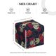thumbnail image 4 of Balery Roses Skulls Porta Pañuelos de Cuero con Estampado – Funda Moderna Cuadrada para Caja de Pañuelos, Dispensador 5x5x5'', 4 of 7