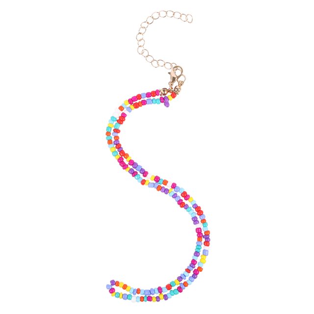 KAKOWELY Colliers Rétro Collier HOLIBANNA Bohème Collier Coloré Perlé Bijoux Faits à la Main pour Femmes Filles 17.32"X0.2"X0.2"