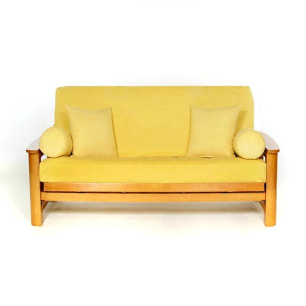 Yellow Micro Suede FULL FUTON COVER Fits Mattress 54x75 x 6 to 8
