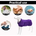 thumbnail image 4 of Super Absorbent Terry Robe For Quick Drying, Microfibre Dog Bathrobe With Adjustable Strap, Perfect Post-Bath Solution For Your Furry Friend, Multipurpose Drying Coat, Ideal For, 4 of 5