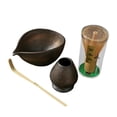 thumbnail image 4 of 4x Matcha Set Ceremonía del té Juego de fabricación japonesa Regalo a mano para amantes del té Utensilios Cerámica Matcha Bowl con, 4 of 8
