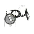 thumbnail image 3 of 14" W 2 Light Pendant Granite Gray Burlap Shade with Diffuser, Black Cord, 3 of 5