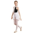 thumbnail image 2 of iEFiEL Kids Girls Sequins Ballet Dance Leotard Lyrical Dancewear Ballroom Modern Contemporary Costume White&Black 10, 2 of 7