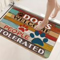 thumbnail image 6 of Colorful Dog Paw Print Welcome Mat | Durable Polyester, Machine Washable, Suitable For Living Room, Bedroom, Kitchen, Home Decor, Multiple Sizes Available, 6 of 14