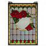 MEYDA  14 in. W x 20 in. H Morgan Rose Stained Glass Window - image 2 of 2