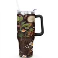 thumbnail image 2 of Mushroom 40 Oz Tumbler with Handle Lid and Straw, Stainless Steel Double Walled Vacuum Insulated Cup, Cute Anniversary Wedding Birthday Gifts Tumbler for Women Men Friends Outdoor Indoor, 2 of 7