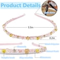 thumbnail image 5 of Headband Crystal Rhinestone, Non Slip Diamond Pearl Beaded Hair Band Bling Shiny Hair Hoop Decoration for Women Girls with Gift Box (Silver), 5 of 5