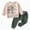 fall winter outfits-White, variant on TOWED22 Toddler Boy Boy Letter Print Outfit Crew Neck Sweatshirt Top Jogger Pants Set 2Pcs Fall Winter Clothes(Blazer,12-15 M)