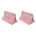 thumbnail image 3 of 2 paquetes de fundas para cajas de pañuelos, estilo nórdico, para bolsos, de piel sintética, para sala de estar, color rosa, 3 of 14