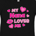 thumbnail image 4 of Inktastic Valentine's Day My Nana Loves Me Hearts and Lips Boys or Girls Toddler T-Shirt, 4 of 5
