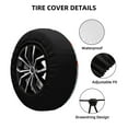 thumbnail image 2 of Fuzoiu Strawberry Print Universal Spare Tire Cover with Buckle Strap, Waterproof Wheel Covers for Jeep, Trailer, RV, Truck and All Car-16 inch, 2 of 6