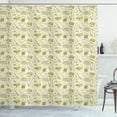 thumbnail image 1 of Ambesonne Jazz Music Shower Curtain, Doodle Equipment, 69"Wx84"L, Blush Khaki and Beige, 1 of 3