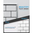 thumbnail image 3 of Perfil decorativo autoadhesivo Art3d de 3 m para borde de backsplash, color plata, 3 of 9