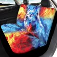 thumbnail image 4 of Uourmeti Wolf Fire Print Car Seat Covers 3 Pack Car Seat Covers Set Fashion Soft Suitable for Truck Cars, 4 of 10