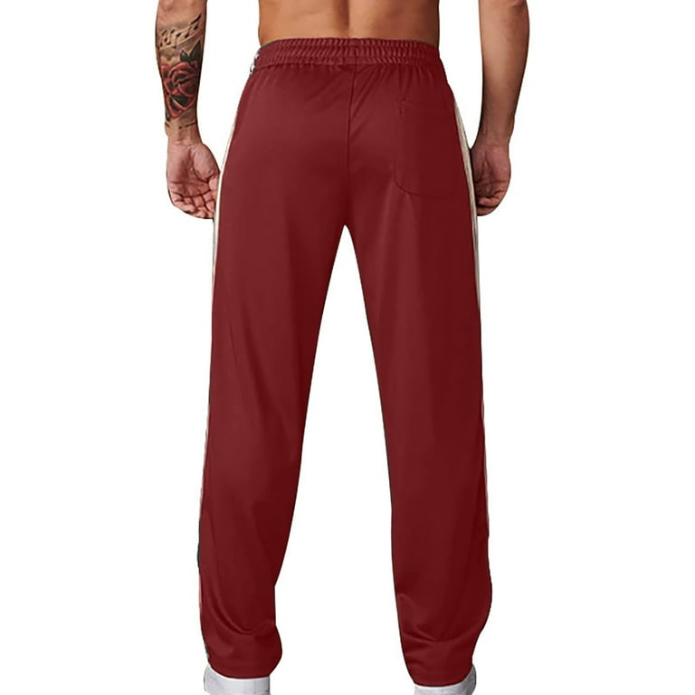 mens joggers red sweatpants walmart