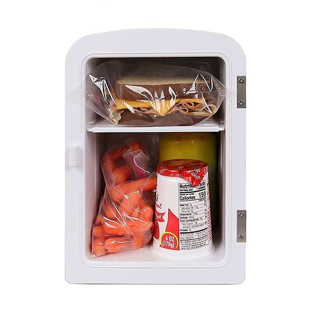 Nostalgia RF6RRBK Retro Dry Erase 6 Can Refrigerator w/ Carry Handle and Heating