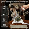thumbnail image 4 of RDYMONKEY Retro Audio Guest Book Phone - Vintage Voice Recorder for Weddings, 8GB Storage, 120H Recording, Party Message Keepsake, USB Audio Souvenir, 4 of 12