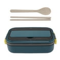 thumbnail image 2 of Stainless Steel Bento Box Adult Lunch Box, Microwave Safe Portable Split Bento Box For Students And Office Workers, 2 of 8