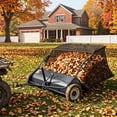 thumbnail image 7 of Senfot 42 Inch Regular Black Carbon Steel Tow Behind Lawn Sweeper with Detachable Leaf Bag Tractor Pull Yard Leaves Grass Pine Needle Garden Waste Cleaner, 7 of 7