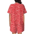thumbnail image 3 of Lsque Beef2 Women's Short-Sleeved Pajama Set - 2 Piece Soft and Lightweight Sleepwear Set-XX-Large, 3 of 9