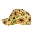 thumbnail image 3 of Xecao Sunflowers for Baseball Cap: Unisex, crafted from classic polyester twill fabric, featuring a soft unconstructed design, 3 of 5
