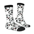 thumbnail image 2 of Goofa Happy Football Printed Men's Crew Socks, Soft Durable Breathable Moisture-Wicking with Odor Control Cotton socks, 2 of 9