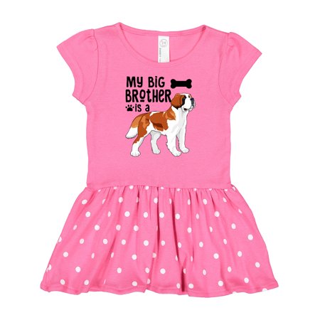

Inktastic My Big Brother is a Saint Bernard Gift Baby Girl Dress