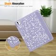 thumbnail image 6 of Fintie SlimShell Case for iPad Pro 13-inch (M4) 2024, Flexible Soft TPU Back Cover with Pencil Holder, composition book lilac, 6 of 8
