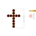 thumbnail image 3 of ANGARA Lab Grown 1.65 Ct Flat Prong-Set Ruby Cross Pendant for Women in 14K Yellow Gold (Size-3mm) | July Birthstone, Birthday, Anniversary, Jewelry Gift for Women | Lab-Grown Ruby Necklace, 3 of 7