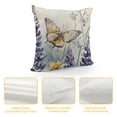 thumbnail image 4 of SHANXI  Spring Pillow Covers,Lavender Floral Butterfly Decorations Seasonal Farmhouse Pillow Case Decor for Sofa Couch 20x20in, 4 of 5
