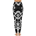 thumbnail image 3 of Bohemian Pattern High Waisted Leggings for Women No See Through Tummy Control Buttery Soft Yoga Pants for Workout Athletic Running, 3 of 6