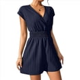 thumbnail image 3 of Vestido Holgado de Verano para Mujer, Elegante, Informal, de Corta y . Azul Marino S, 3 of 8